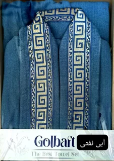 حوله تن پوش گلبافت ورساچ - آبی نفتی